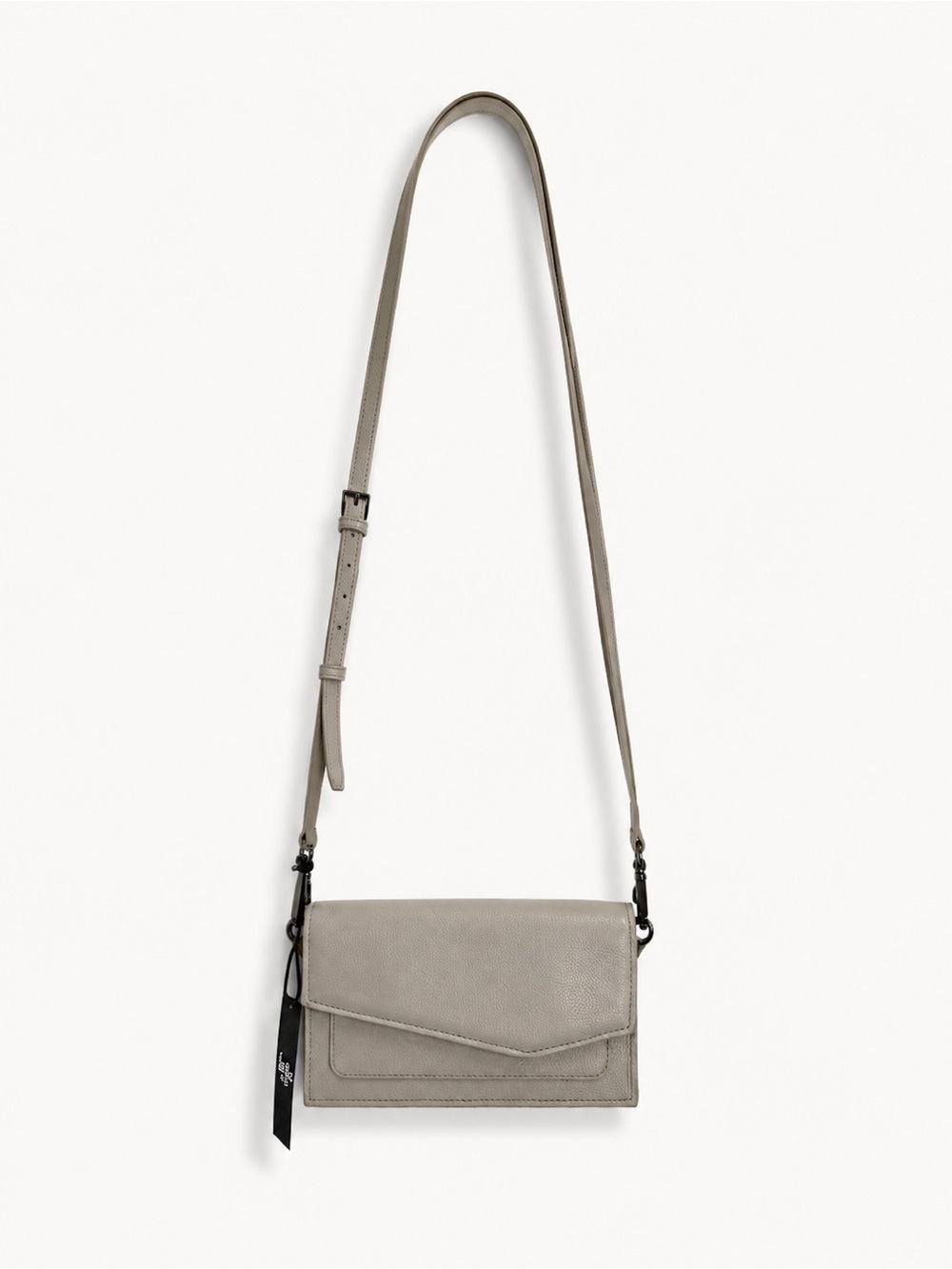 Botkier Pebbled Crossbody Wallet in Light Taupe